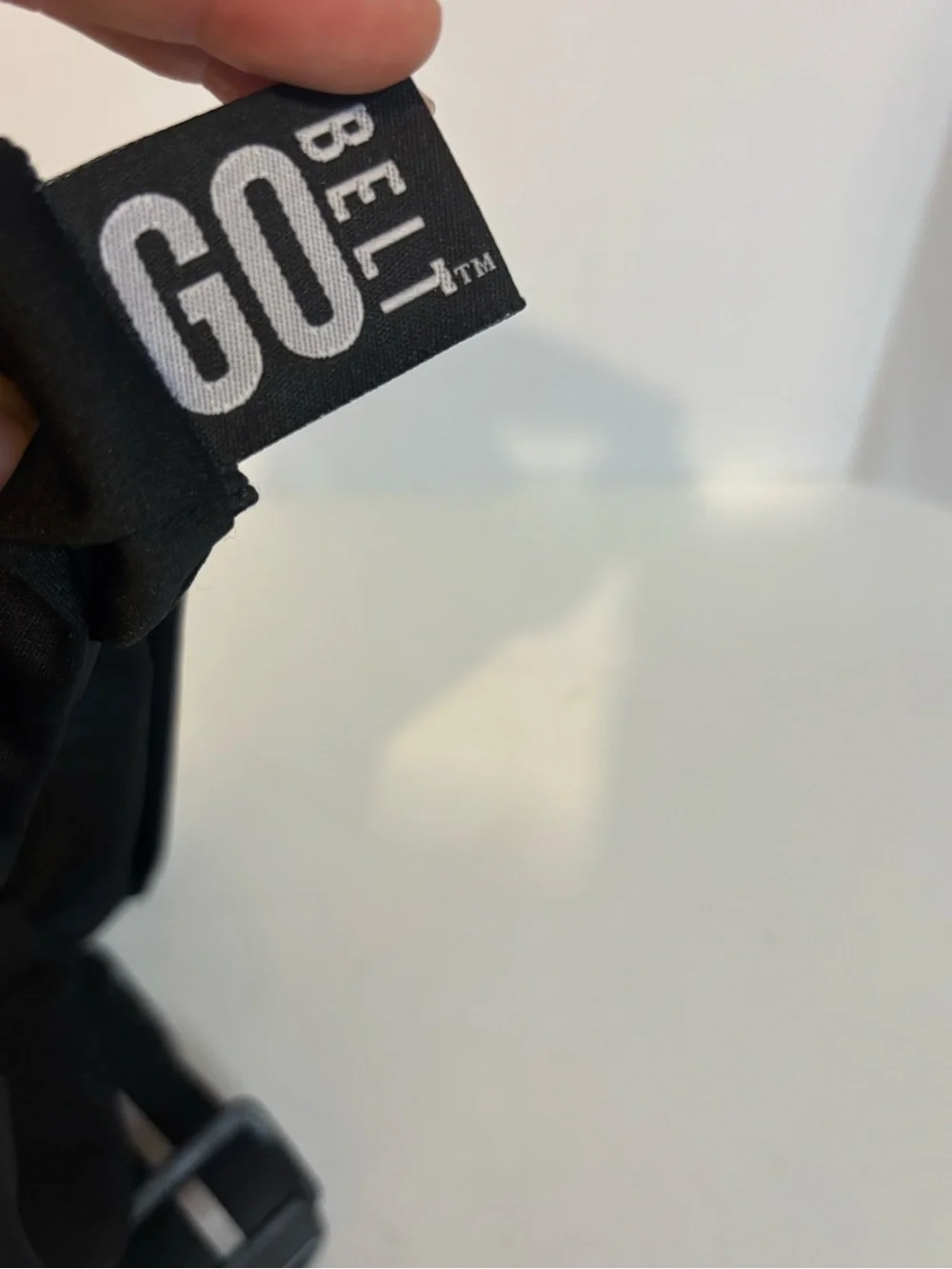 Go belt as seen on tv Men's Reflective Running bike Belt - Black